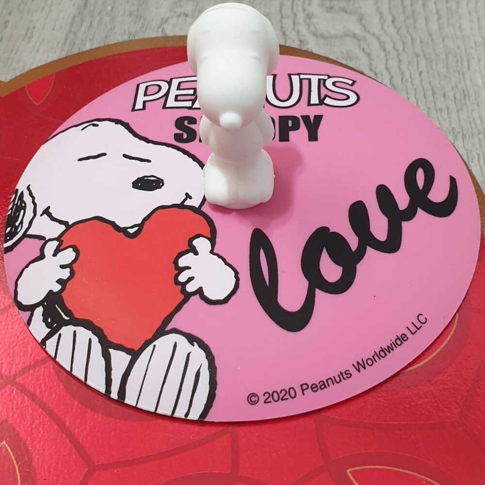 Snoopy 3D Silicon Pink Love Lid Cover for Mug Cup Kitchen Essential Accessory